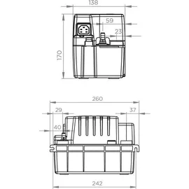 SFA Sanibroy SFA Sanicondens Pro N V02 Hebeanlage Sanibroy Kondensathebeanlage
