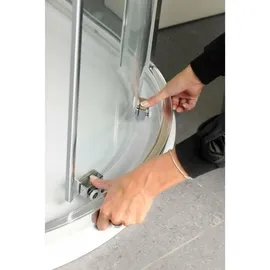 Polysan Easy Viertelkreis-Duschabtrennung links 80 x 190 cm EL2815