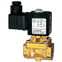 Riegler 2/2-MV,MS,NC,vorge.,24V DC,8W,NBR,G1/2,PN0,1-10bar