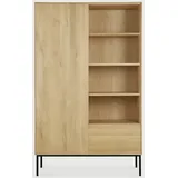 Ethnicraft Whitebird Indoor Schrank Eichenholz 110x45x178 cm - Schwarz