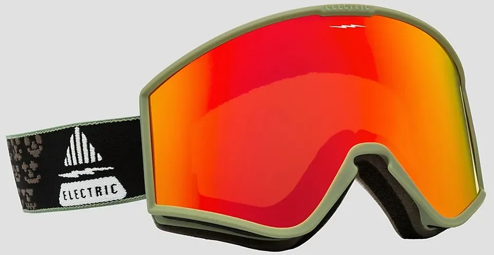 Electric EK1 Drama Moss Black+Bonus Lens Goggle red chrome Gr. Uni