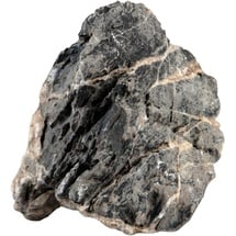 sera Rock Quartz Gray L 2-3 kg - Dunkelgrauer Naturstein mit weißen Einschlüssen