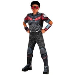 Rubie ́s Kostüm Avengers – Falcon Kostüm für Kinder, Hochwertiges Marvel-Kostüm mit Armschienen und Augenmaske grau 140