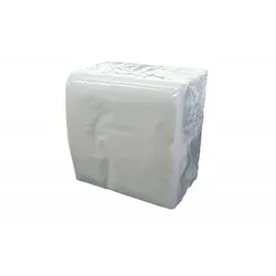 Schachtel mit 48 Packungen mit 30 x 30 weißen, einlagigen Servietten