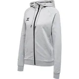hummel MOVE Grid Kapuzenjacke Damen 2006 grey melange XS