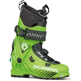 Scarpa F1 JR Kinder Skischuhe Grün 22,0
