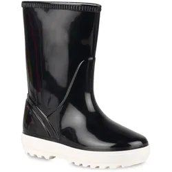 Kinder Gummistiefel in Dunkelblau Lack