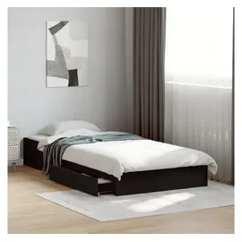 vidaXL Bettgestell 90 x 190 cm Schwarz