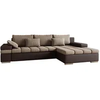 Mirjan24 Ecksofa Bangkok, Stilvoll L-Form Sofa mit Schlaffunktion und Bettkasten, Wohnlandschaft (Seite: Rechts, Soft 066 + Couches, Wohnlandschaften, Ecksofas