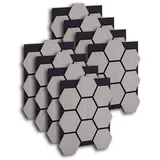 Homestyle4u Akustikpaneele Holz Grau 8 St. 76 x 62 cm