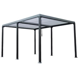 Pavillon Lamellenpavillon für Garten 3x4 Outdoor