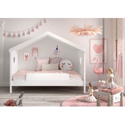 Hausbett VIPACK "Amori" Betten Gr. Inkl. Absturzschutz, H/L: 213 cm x 209 cm, kein Härtegrad, weiß Kinder Spielbetten