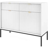 Selsey Vellore Sideboard Kommode 2-türig mit 2 Schubladen, Weiß