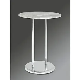 Haku-Möbel HAKU Möbel Beistelltisch rund Metall Betonoptik 40,0 x 40,0 x 55,0 cm, 1 St.
