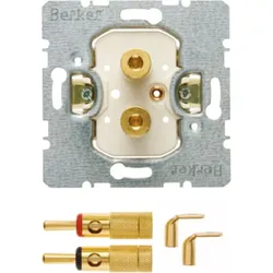 Berker 450502 Lautsprecher-Steckdose High End Modul-Einsätze