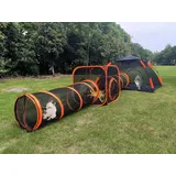 4 in 1 Haustier Katze und Hund Tunnel Zelt Faltbares Haustier Zelt Outdoor Pop Up Haustier Laufstall Käfig Zäune Haus (Stile 4)