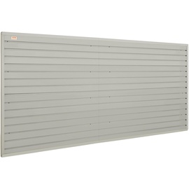 Vevor 8er-Set Wandpanel Werkzeugwand 243,8x129,1cm Wandpaneel WPC Werkzeughalter Organizer, Lamellenwand Slatwall Stecktafel Pegboard Wandhalterung Ideal für Werkstatt Lager Keller Werkbank Garage