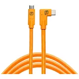 Tether Tools TetherPro USB-Datenkabel für USB-C an USB-C Right Angle - orange