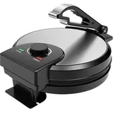 sanbousi Roti Maker Elektrische Chapati Tortilla Presse Maker Doppelseitige Heizung Edelstahl Crêpes Maker für Chapati, Tortilla, Fladenbrot 1200W
