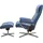 Stressless Relaxsessel View Kaltschaum 91 x 110 x 85 cm Blau/Braun mit Cross Base