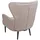 Mendler Lounge-Sessel HWC-K37 Samt 75 x 87,5 x 75 cm taupe mit Rollen