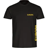 Multifanshop Herren T-Shirt - Europa - Brust & Seite