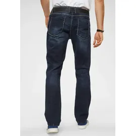 Camp David Straight-Jeans NI:CO:R611, mit markanten Steppnähten 38, Länge 32, blau Herren, Gr.