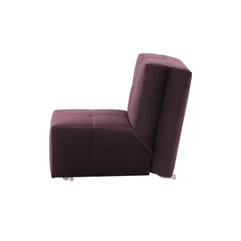 Nehl Schlafsessel Solino Velours 85 x 85 x 102 cm Lila mit Schlaffunktion