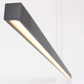 Steinhauer Esszimmerleuchte Hängelampe Leuchte LED Touch Dimmer Höhenverstellbar schwarz