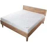 Jekatex Matratzenauflage Weiß, Textil, 100x200 cm Oeko-Tex®, Schlafzimmer,,Topper
