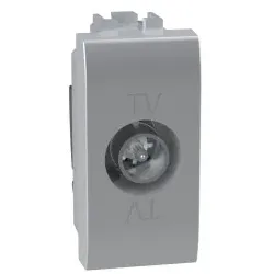 Legrand NT4202P14N LivingLight TV-Dose für Durchgangsanschluss 1-modulig in der Farbe TECH 1