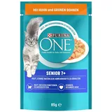 PURINA ONE SENIOR 7+ KATZENFUTTER NASSFUTTER HUHN & GRÜNEN BOHNEN 26 x 85g