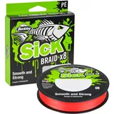 Berkley Sick Braid – 8-fach geflochtene Angelschnur, super glattes 8-fach Multifaden PE Raubfischgeflecht, Angelschnüre 150-300 m zum Süßwasser- oder Salzwasser-Meeresangeln, Red