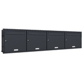 AL Briefkastensysteme Briefkasten Anlage RAL 7016 Anthrazit grau