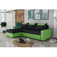 Fun Möbel Ecksofa Schlafsofa Sofa HEDVIG LUX Manila Grün-