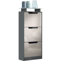 Vladon Space V2 46 x 128 x 23 cm grau matt / grau