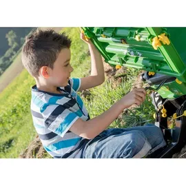 Rolly Toys rollyMultitrailer John Deere Dreiachskipper Traktoranhänger grün (125043)