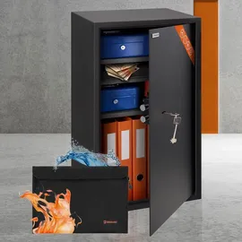 Brihard Business XXL Tresor mit Schlüssel 73x40x36cm / keine Sicherheitsstufe