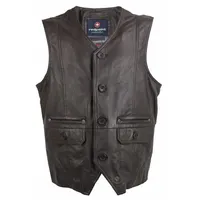 Redpoint Lederweste Dave redpoint - Herren Lederweste Lammnappa dunkelbraun braun 64
