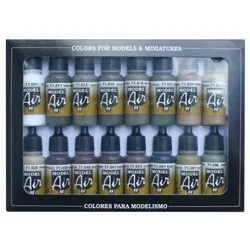 Railway Europe | 16 Model Air Vallejo Airbrush-Modellbau-Farbenset