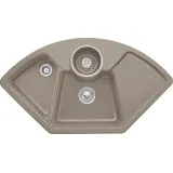 Villeroy & Boch Solo Eck Timber + Handbetätigung + Lochbohrungen