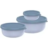 Mepal Frischhaltedosen-Set Lumina 2.0 blau 0,25/0,75/1,5 l, 1 Set