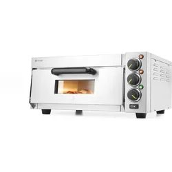 Hendi Pizzaofen Kompakt mit Schamott 2 Heizelemente und 2000W