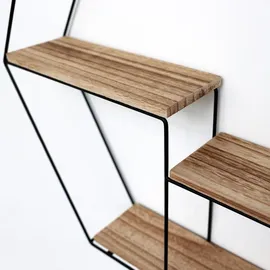 Vivol Wandregal 48 x 55 x 10 cm Schwarz