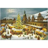 Olewinski & Tochter Olewinski & Tochter, 2916 - Weihnachtspostkarte Leipzig Weihnachtsmarkt"