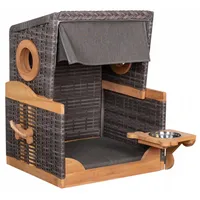 DeVries Hundestrandkorb Knochenfinder Strandkorb Des. 464, PE stone grey