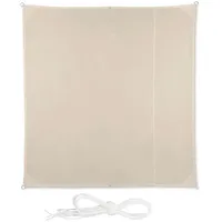Relaxdays Sonnensegel Beige