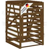 deluke Mülltonnenbox BOUMI 84 x 90 x 128,5 cm braun