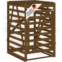 deluke Mülltonnenbox BOUMI 84 x 90 x 128,5 cm braun