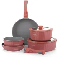KASANOVA Eaziclip Topf-Set 9-tlg. Kochtopf + Pfanne